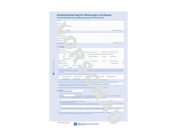 Avery Zweckform - Samlet leieavtale for leiligheter og hus - A4 (210 x 297 mm) - karbonfri