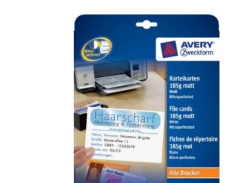 Avery C32254-25, Vit, Laser/bläckstråleskrivare, 8 ark, 200 styck