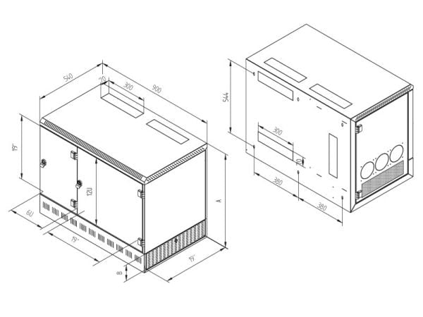 Triton RFA 3U, 3U, 50 kg, 41 kg, Grå