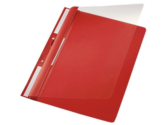 Leitz 41900025, Rød, Gjennomsiktig, PVC, 250 ark, A4, 242 mm, 315 mm