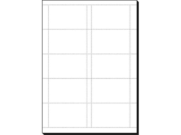 Sigel - Mikroperforert - sterkt hvitt - 85 x 55 mm - 185 g/m² - 600 kort (60 ark x 10) visittkort