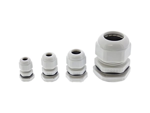 InLine 44010, Grå, Nylon, 10 stk, 6 mm, IP68