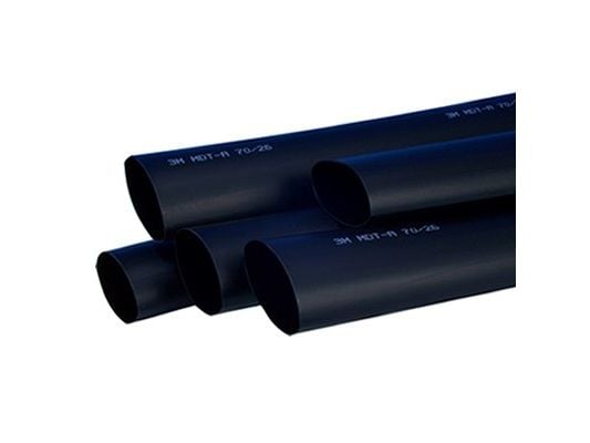3M TE100046578, kutisteputki, musta, 100 cm, 3,8 cm, 1,2 cm, 135 °C