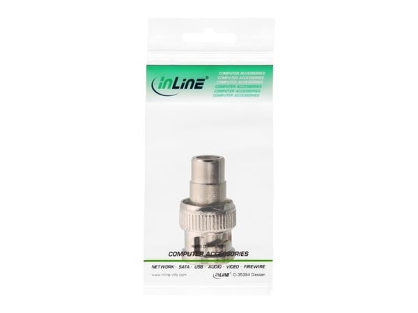 InLine 99321, BNC male, BNC M, Silver