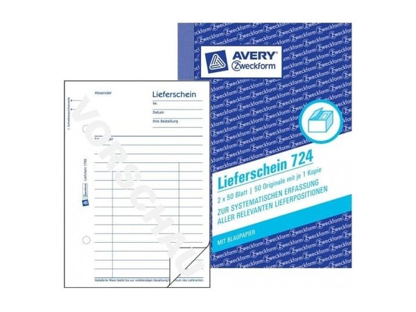 Avery 724, Hvit, Papir, 105 mm, 148 mm