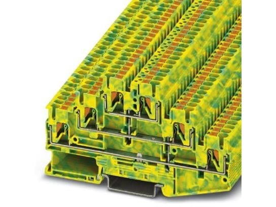Phoenix Contact Push-In vernelederklemme PT-PE PT 2,5-3PE grønn-gul (3210525)