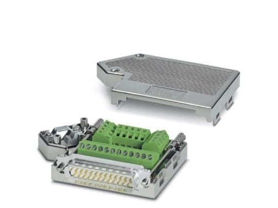 Phoenix SUBCON 25/M-SH, D-Sub, Grå, Akrylonitril-butadien-styren (ABS), Metall, 26/16, IP20, 50 V