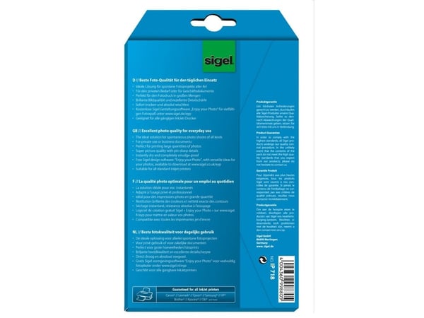 Sige Everyday IP718 - Høyblank - 100 x 150 mm - 200 g/m² - 24 ark fotopapir