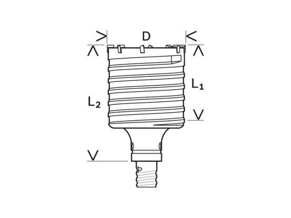 Bosch HULBOREKRONE SDS-MAX 68X160MM