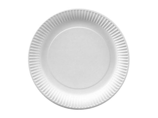 Papstar 81204, Plate, Rund, Papir, Hvit, Monokromatisk, 25 stykker