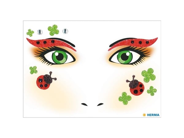 HERMA Face Art tarra kasvot "Ladybird" motiivitarrat kasvoille, dermatologisesti testattu, - 1 kpl (15314)
