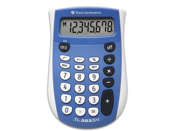 Texas Instruments TI-503 SV - Laskin - 8-numeroinen - paristo