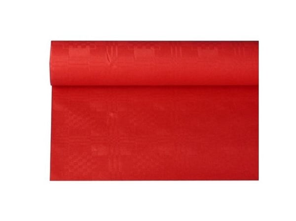 Papstar 18598, Rektangulær, Rød, Papir, Bordduk, 120 x 800 cm, 6 stykker
