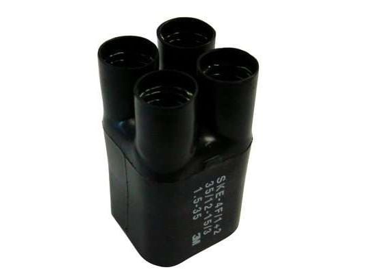 3M SKE 4F/1+2, Varmekrympet rør, Sort, 10 cm, 3,5 cm, 1 stk, 120 °C