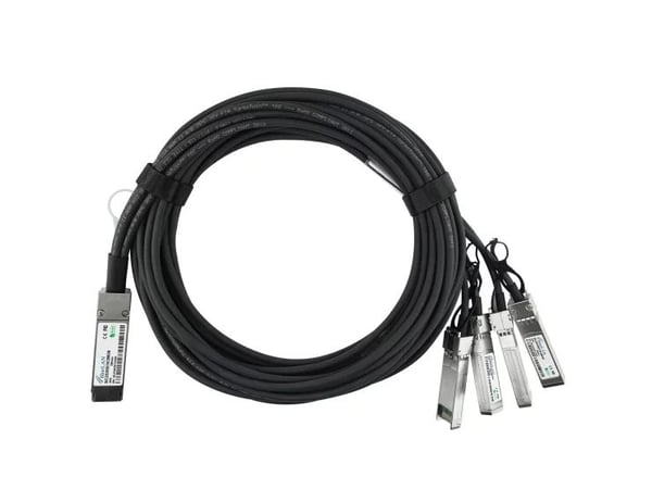 BlueOptics QSFP-4SFP10G-CU1M-BL, 1 m, QSFP, 4xSFP+, Hankjønn/hankjønn
