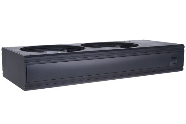Alphacool 11608, Element, Gjuten aluminium, Svart, 4-stift, 0,138 l, 2 fläkt/-ar