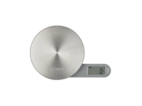 Caso Kitchen EcoMate, Elektronisk kjøkkenvekt, 5 kg, 1 g, Sølv, Rustfritt stål, Benkeplate