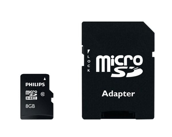 Philips FM08MP45B - Flashminnekort (microSDHC til SD-adapter inkludert) - 8 GB - Class 10 - microSDHC UHS-I