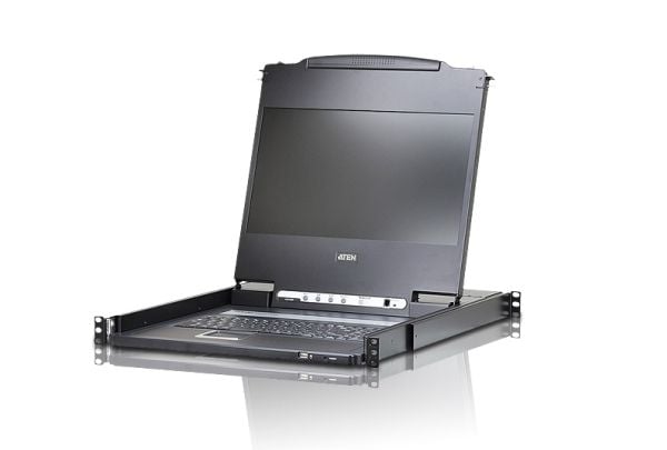 Aten CL6700MW 1U svart KVM-switch tangentbord/video/mus UK-layout (CL6700MW-AT-XG-2XK06UG)