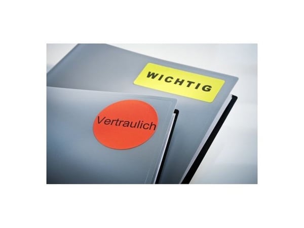 Avery Zweckform L6005 - Permanet adhesiv - selvlysende rød - A4 (210 x 297 mm) 25 etikett(er) 1 merkelapper