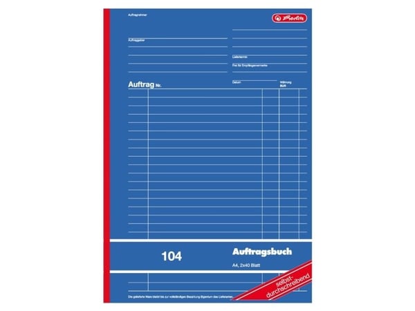 Herlitz 880427, 80 ark, Blå, A4, Linjerat papper, 1 styck