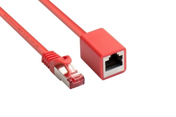 Alcasa 8063VR-010R, 1 m, Cat6, S/FTP (S-STP), RJ-45, RJ-45, Rød