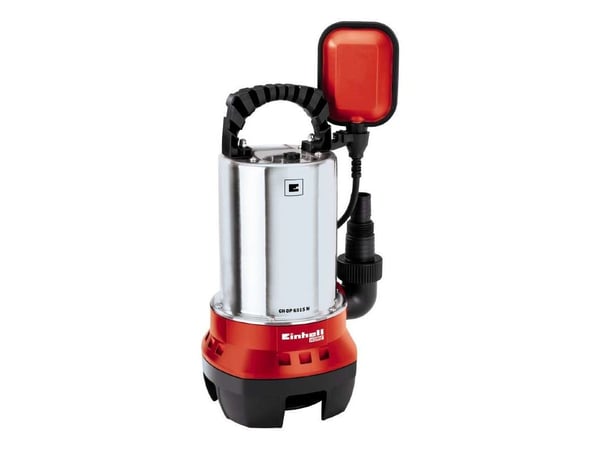 Einhell GH-DP 6315 N, Svart, Röd, Rostfritt stål, Plast, Rostfritt stål, 10 m, 17000 l/h, 5 m, 8 m