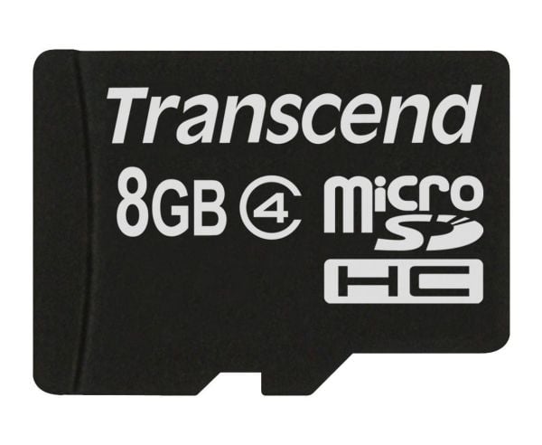 Transcend - Flashminnekort - 8 GB - Class 4 - microSDHC