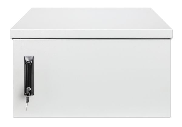 Intellinet 716086, Veggmonterbar hylle, 6U, 100 kg, Nøkkellås, Forbedret kabelføring, 31,5 kg