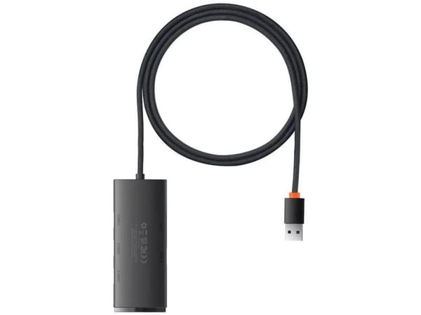 HUB USB Baseus Lite-serien 1x USB-C + 4x USB-A 3.0 (WKQX030101)