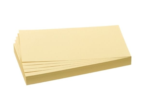 Franken UMZ 1020 04, Rektangel, Gult, Papir, 95 mm, 205 mm, 500 ark