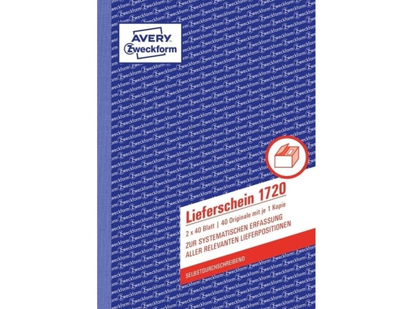 Avery Zweckform - Leveringsskjema - 40 ark - A5 (148 x 210 mm) - dublett - karbonfri