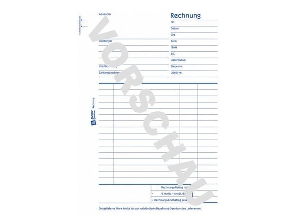 Avery Zweckform - Fakturaskjema - 100 ark - A5 (148 x 210 mm)