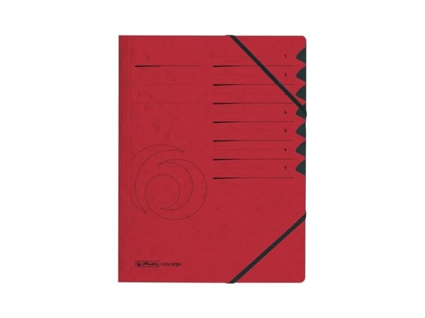 herlitz easyorga kansio, A4, kartonki, 7 taskua, punainen Colorspan-kartonki, 355 g/m², musta Manila-kartonki sisällä (10843068) herlitz easyorga kansio, A4, kartonki, 7 taskua, punainen Colorspan-kartonki, 355 g/m², musta Manila-kartonki sisällä (10843068)