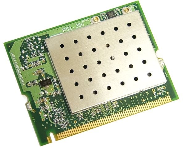 Mikrotik R52H, Intern, Trådløs, MiniDV, RF kabel-fri, Wi-Fi 4 (802.11n), Grønn