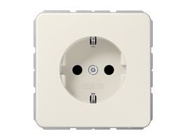 JUNG CD 1520 BF, tyyppi F, 1 moduuli(t), 2P, Elfenben, Termoplast, Universel