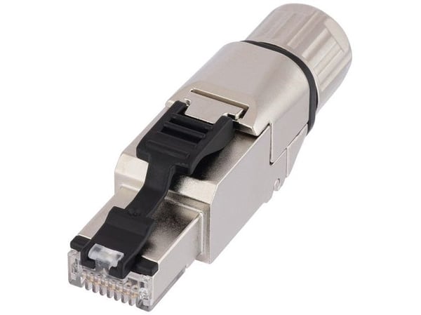 Lapp 21700652, RJ 45, Sort, Rustfritt stål, Hankjønn, Nickel, Cat6a, 0 - 40 °C