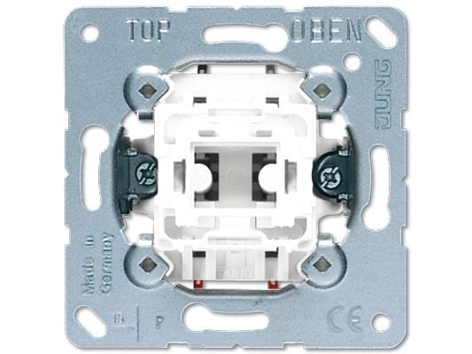 JUNG 532 U, Painikekytkin, 2P, Langallinen, Metallinen, 250 V, 10 A