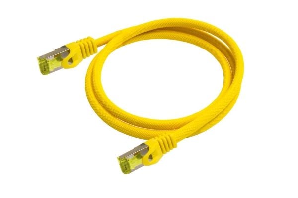 Python 8070PY-100Y, 10 m, Cat7, SF/UTP (S-FTP), RJ-45, RJ-45, Gult