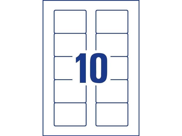 Avery Diskette Labels - Hvit - 70 x 50.8 mm 250 etikett(er) (25 ark x 10) diskettetiketter