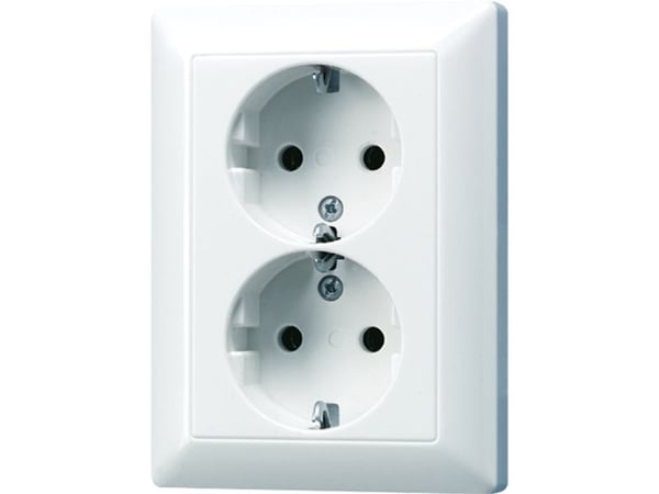 JUNG AS5020KIUWW, Typ F, Plast, 1 styck