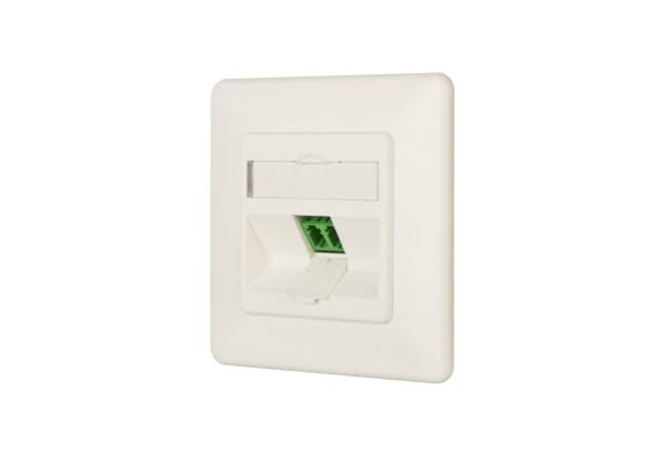 BTE OpDAT kopplingsdosa UP 1xLC-D SM APC ren vit