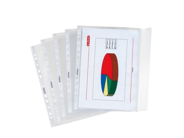 Herlitz 5896204, A4, Polypropeeni (PP), Läpinäkyvä, 10 kpl