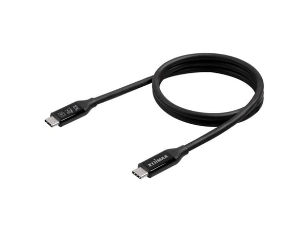Edimax UC4 Series - USB-kabel - USB-C (hane) till USB-C (hane) - USB4 / Thunderbolt 3 / DisplayPort - 20 V - 5 A - 50 cm - stöd för 4K, stöd för 5K...