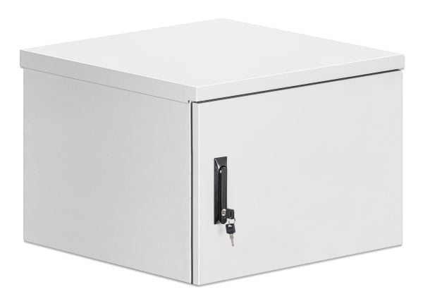 Intellinet 716109, Veggmonterbar hylle, 9U, 100 kg, Nøkkellås, Forbedret kabelføring, 36 kg