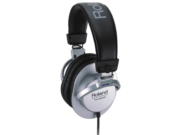 Roland RH-200S, Koblet med ledninger (ikke trådløs), Musikk, 20 - 20000 Hz, Hodetelefoner, Sort, Sølv