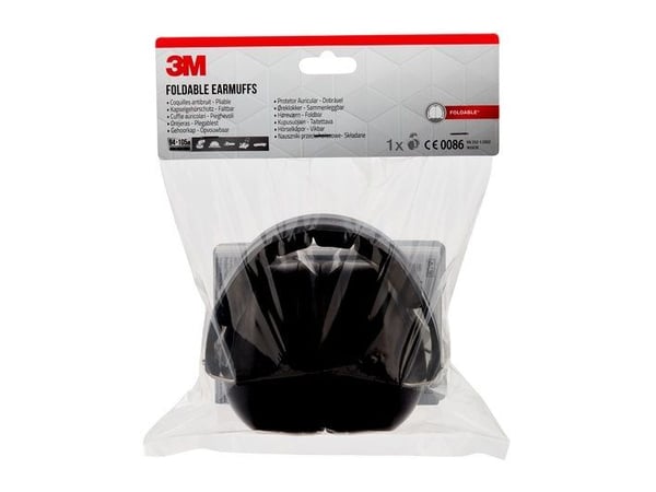 3M 90563EC1, Voksen, Sort, Hodebånd, 30,4 dB, Polybag, Tyskland
