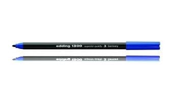 Edding e-1300, Blå, Svart, Blå, 3 mm