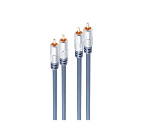 shiverpeaks SP40110, 2 x RCA, Hanstik, 2 x RCA, Hanstik, 10 m, Blå shiverpeaks SP40110, 2 x RCA, Hanstik, 2 x RCA, Hanstik, 10 m, Blå
