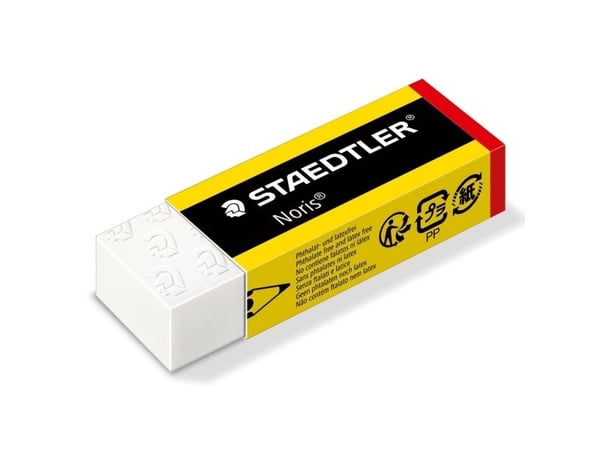 STAEDTLER Noris - Viskelær - 6.5 x 2.3 x 1.3 cm - svart, gul